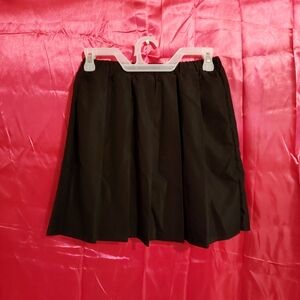 Girls Black Pleated Skirt
